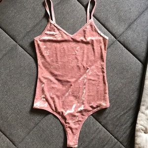 Me to We Crushed Velvet Bodysuit